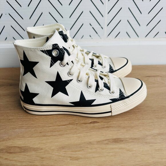 ⭐Converse Chuck Taylor All Star Hi Large Stars Sz 8.5 Women Retro Shoes A09898F⭐ - Picture 6 of 12